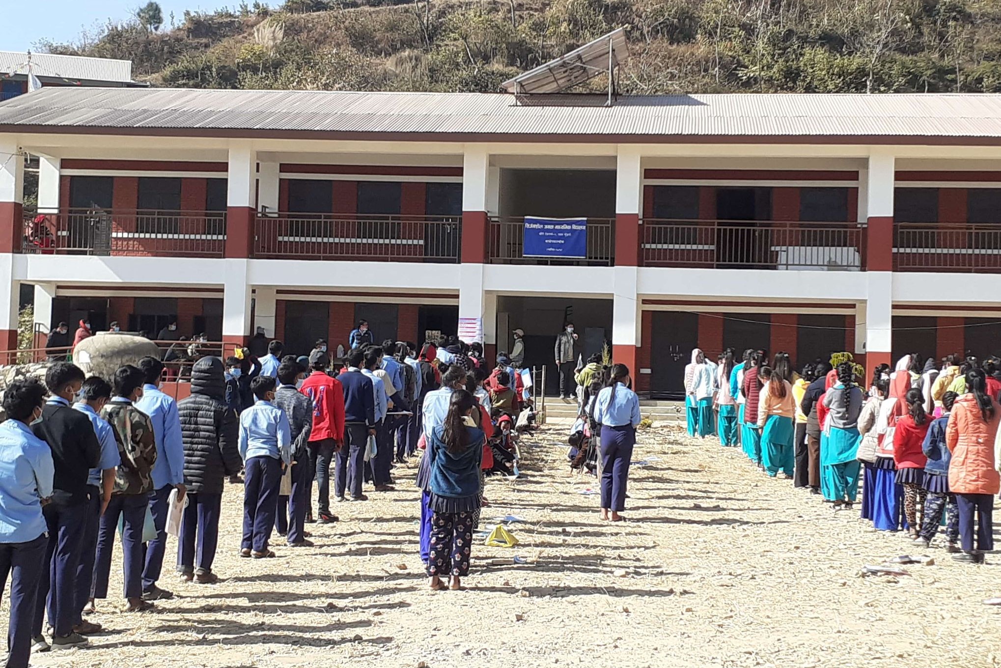 Covid-19 Preventive Materials Distribution at Chaurideurali-7, Madan Kundari