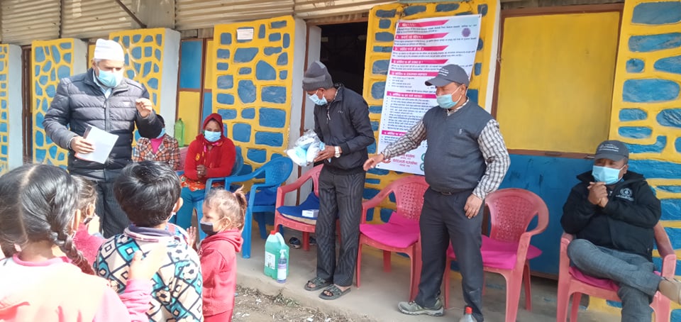Covid-19 Awareness Plus Covid-19 Preventive Materials Distribution Program At Chaurideurali 8