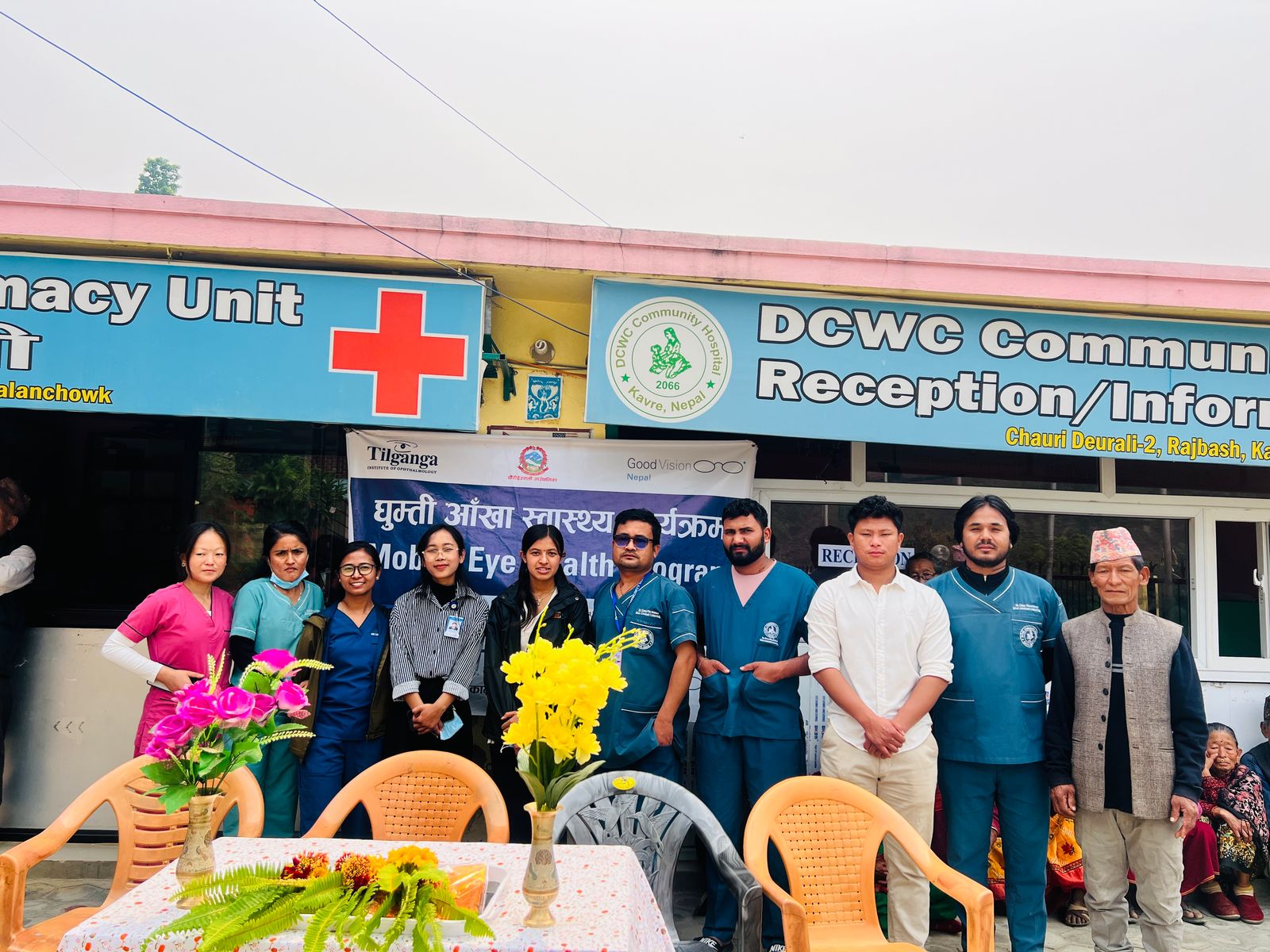 Free Eye Check-up Program at DCWC Community Hospital collaboration  with TilGanga Eye Foundation, Good Vision Project